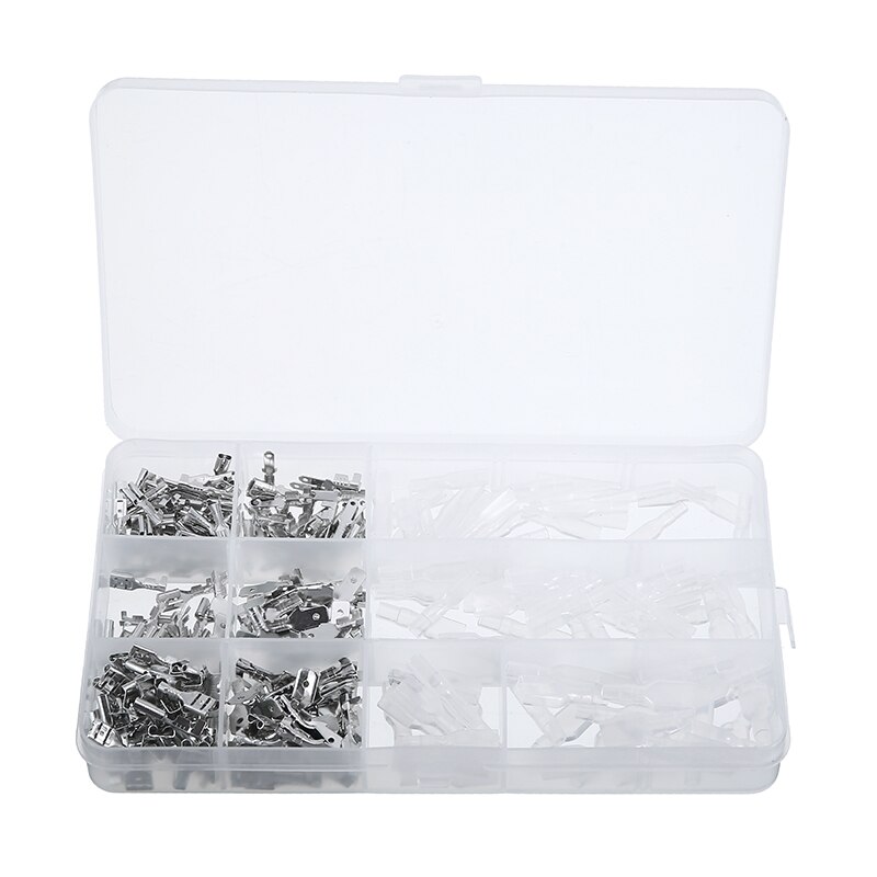 270pcs Transparent Electrical Wire Crimp Connectors Terminal Car Wire Crimp Connectors Male Female Spade Terminals Kit