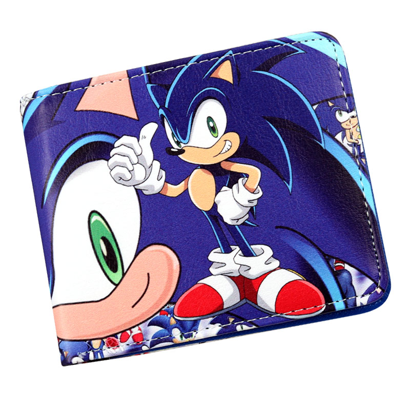 Sonic The Hedgehog bi-fold billetera tarjeta de crédito estuche protector monedero