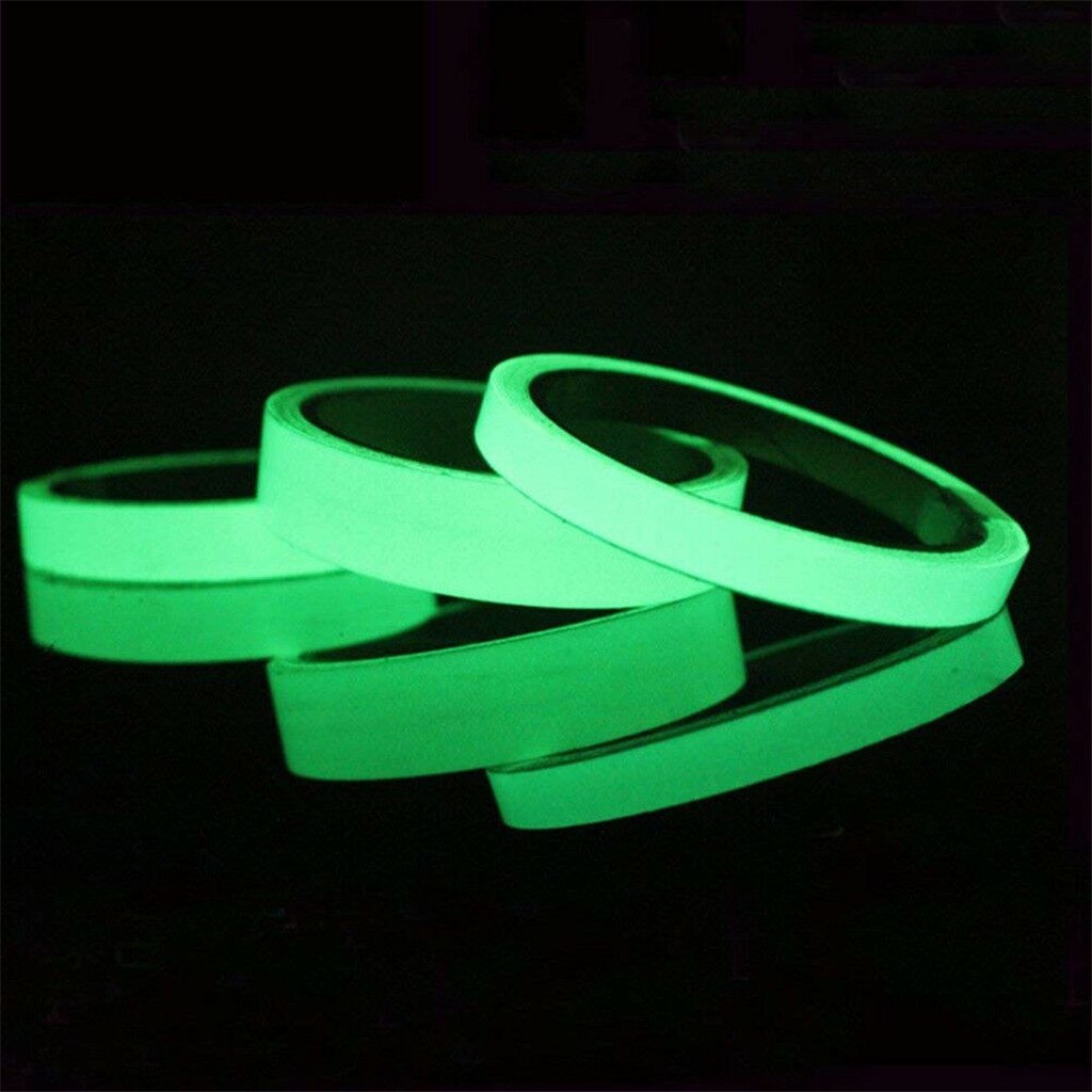 Wall Sticker DIY Glow In The Dark Luminous Fluorescent Night Self-adhesive Safety Sticker Tape Home Decoration_czh
