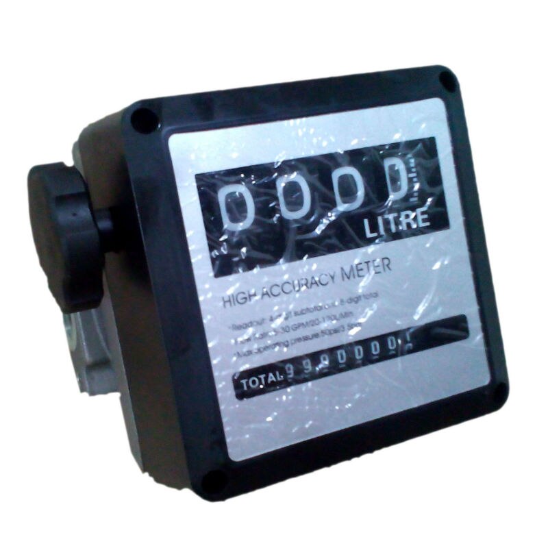 Water Flow Meter sensor flowmeter fuel gauge caudalimetro gasoline diesel Fuel Oil flow indicator counter G1.0 4-digit 0-9999L