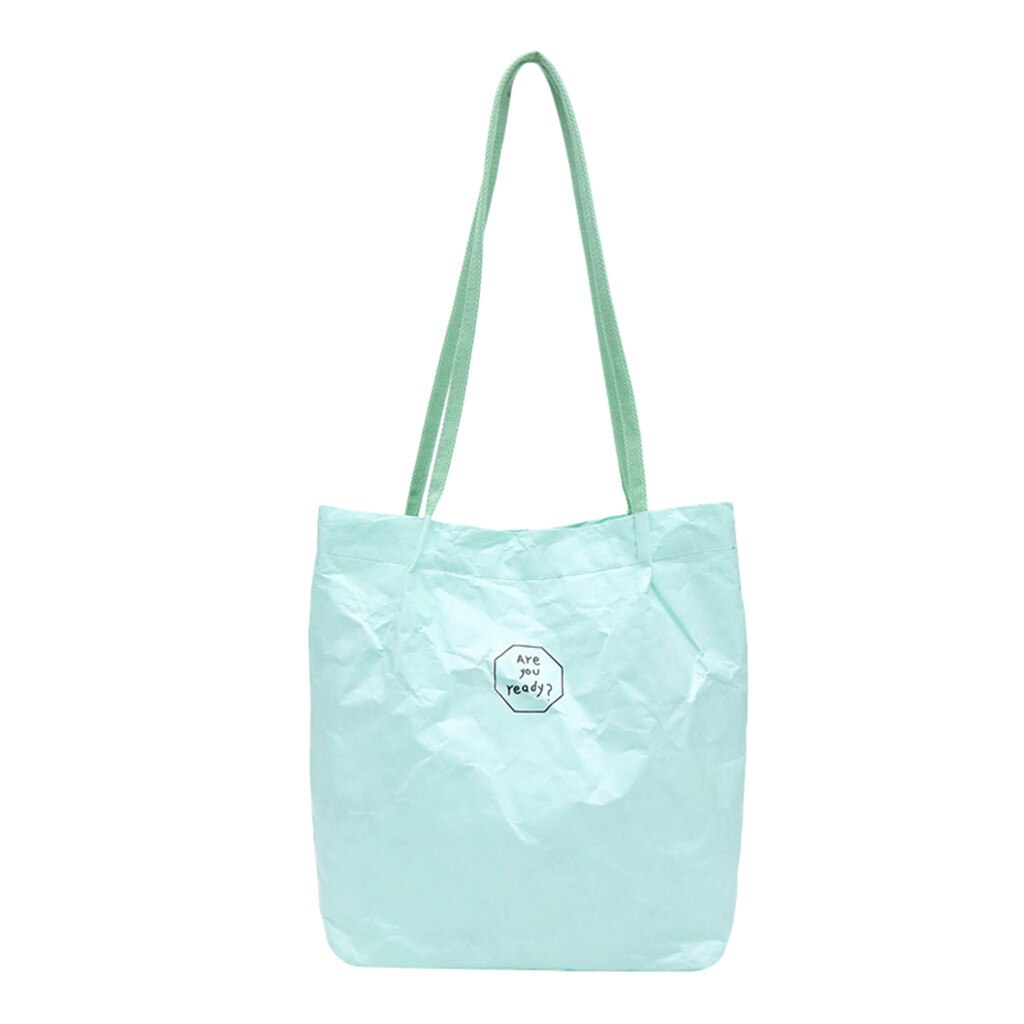 Business Crossbody Casual Tasche frauen Retro Kraft Papier Splash-Proof Schulter Tasche Einfarbig Brief Handtasche makyaj çantası % 35: Blue