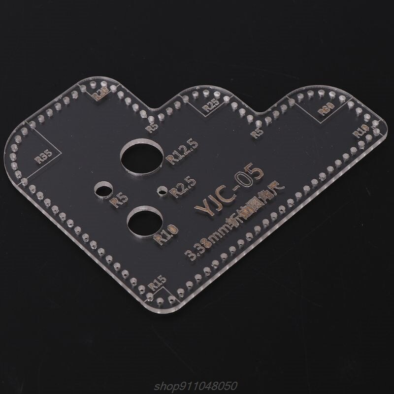 Nahka askartelu perspex akryyli leikkaus stensiili malli tee itse scrapbooking kohokuviointi koristeellinen kulman ompelu  j27 21