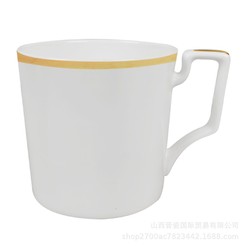 Phnom Penh Plaat Nordic Breed Phnom Penh Bone China Servies Set Steak Dessert Fruit Elegante Bone China Servies: 400ml mug