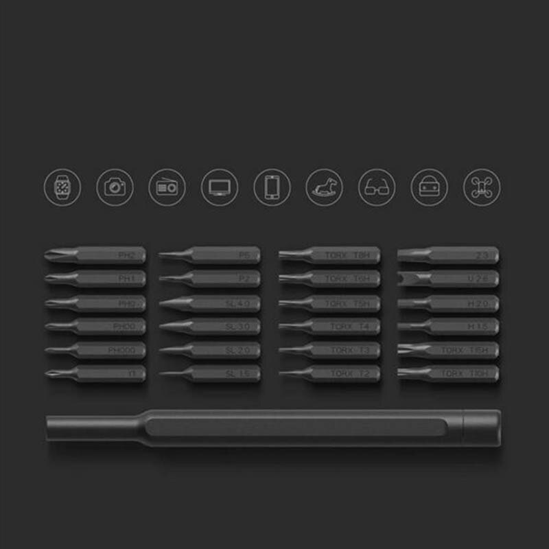 Xiaomi Mijia Wiha-Kit de destornilladores de uso diario, herramientas inteligentes para el hogar, brocas magnéticas de precisión, caja de aluminio, destornillador