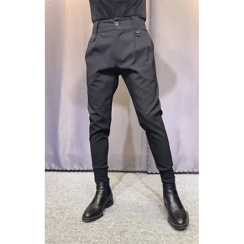 Spring Summer Men Suit Pants Casual Business Pants Men Slim Fit Ankle Length Office Trousers Men Dress Pants F51