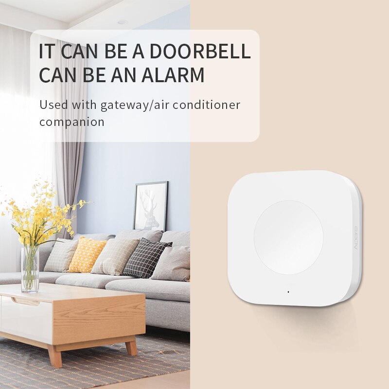 Aqara Smart Wireless Switch Smart Remote Control One Key Control Aqara Intelligent Application Home Security App Control