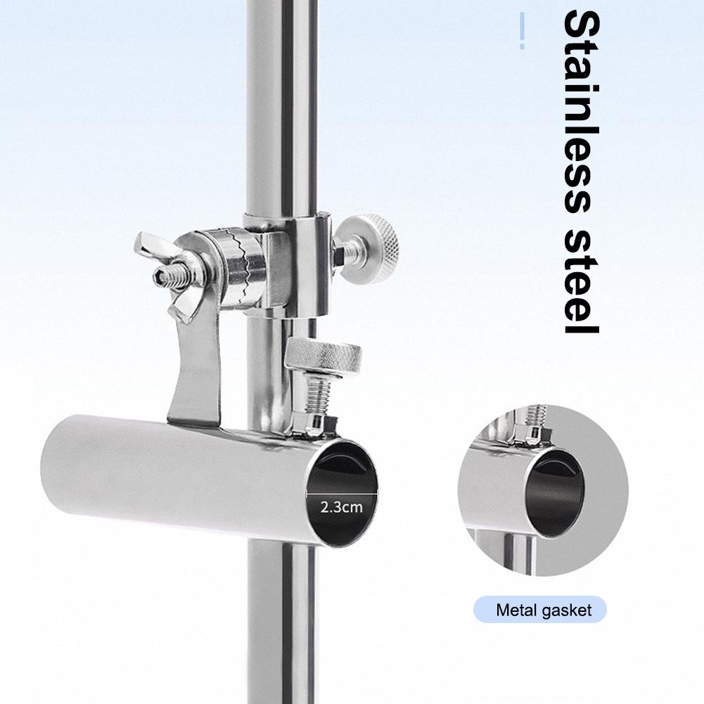 3in1 Stainless Steel Wild Fishing Rod Bracket Multifunctional Ground Support Fishing Rod Stand Pole Folding Holder