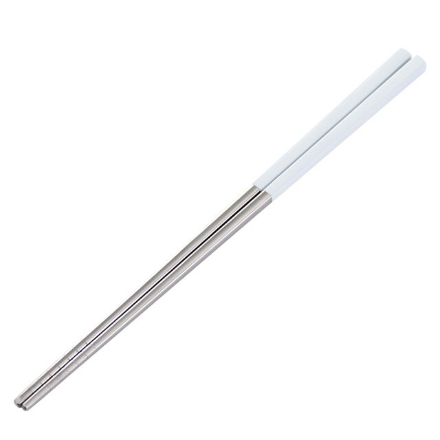 Luxury 304 Stainless Steel Square Metal Chopsticks Household Gold-Plated Chopsticks Japanese-style 1 Pair Of Japanese Chopsticks: 2