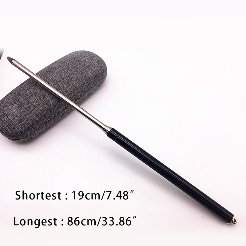 Teacher Pointer Sticks Retractable Pointer Learning Resource Hand Pointer Teacher Pointer Extendable Telescopic Black