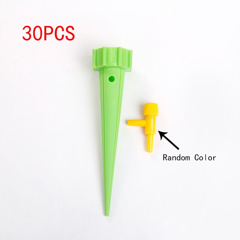 6/12/30PCS Auto Drip Irrigation Watering System Indoor Garden Adjustable Automatic Irrigation Watering Spike for Plants Flower: 30pcs green