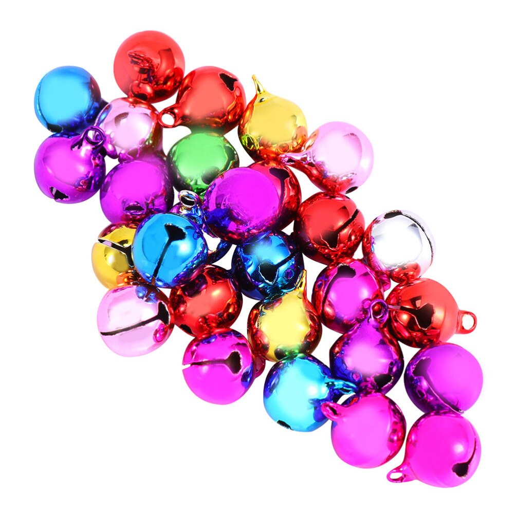 50Pcs Diy Craft Bell Electroplated Bell Diy Sieraden Accessoires Kerst Klokken Decoratieve Metalen Bells Voor Cadeau Kerst Diy: Default Title