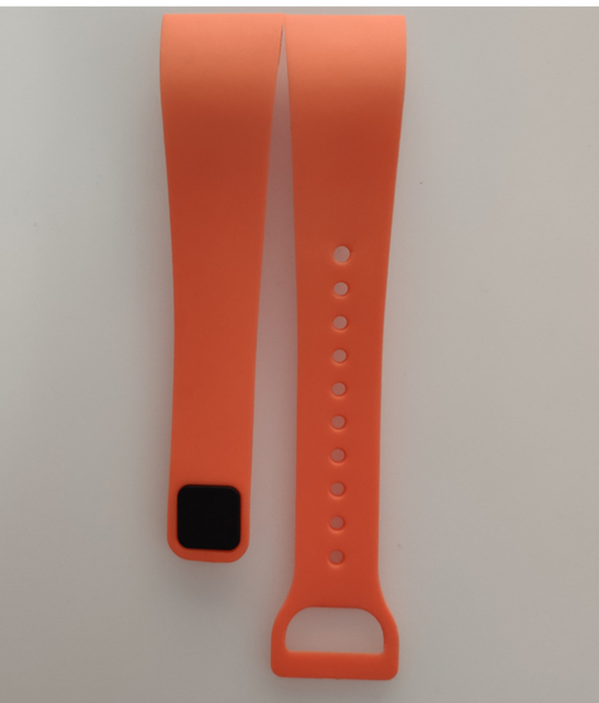 Correa de muñeca colorida para Xiaomi Mi Band 4c, correa de silicona de repuesto para pulsera inteligente Redmi Xiaomi Band 4C: Orange