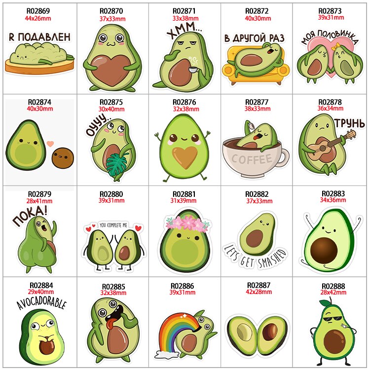 Platte avocado hars accessoires 30 stuks/lot diy decoratie knutselen  r0286 r0287 r0288