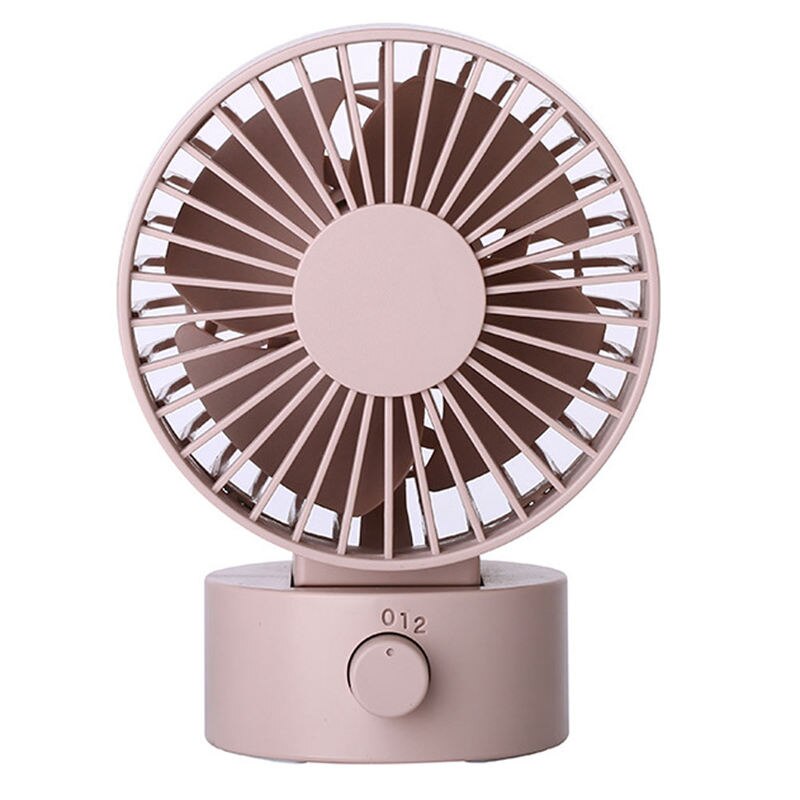 Mini bærbar, stille usb-skrivebordsventilator hjemmekontor elektrisk oscillerende bordkøler top sælges (pink): Default Title