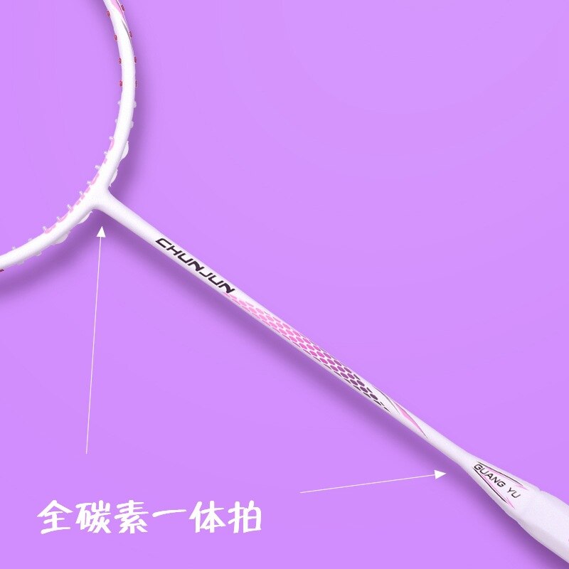 8U 100% Carbon Badminton Racket for women 22-30lbs G5 Ultralight Badminton Racquet Padel Training Sports