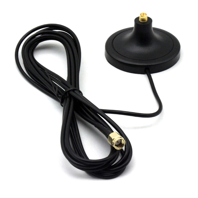 Karta sieciowa 3M antena czysty Cupper SMA męnarty na żeńnarty WiFi przedłużacz antenowy podstawa magnetyczna robić routera bezprzewodowego