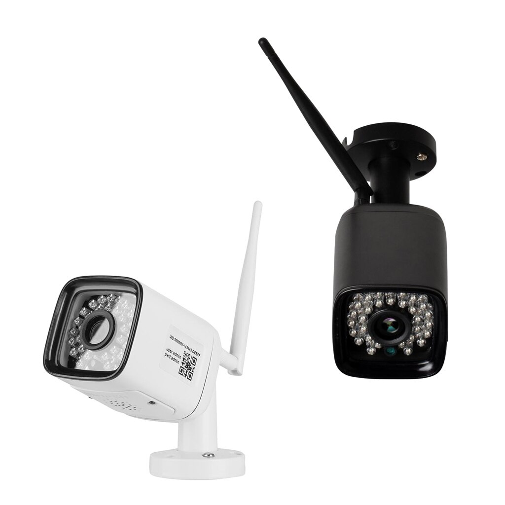 Draadloze Ip Camera Wifi 1080P Beveiliging Indoor Outdoor Nachtzicht Zwart