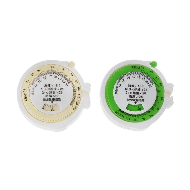 BMI Body Mass Index Retractable Tape 150cm Measure Calculator Diet Weight Loss Tape Measures Tools