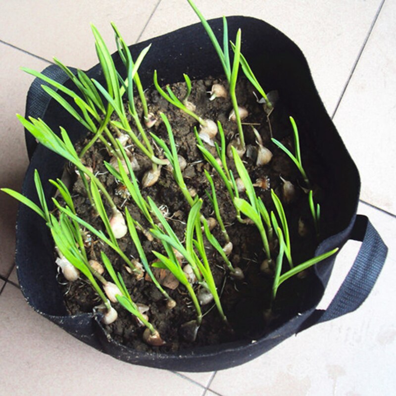 Non Woven Tree Fabric Pots Grow Bag Root Container Plant black hand with planting flowers nonwoven bags Grows Culture