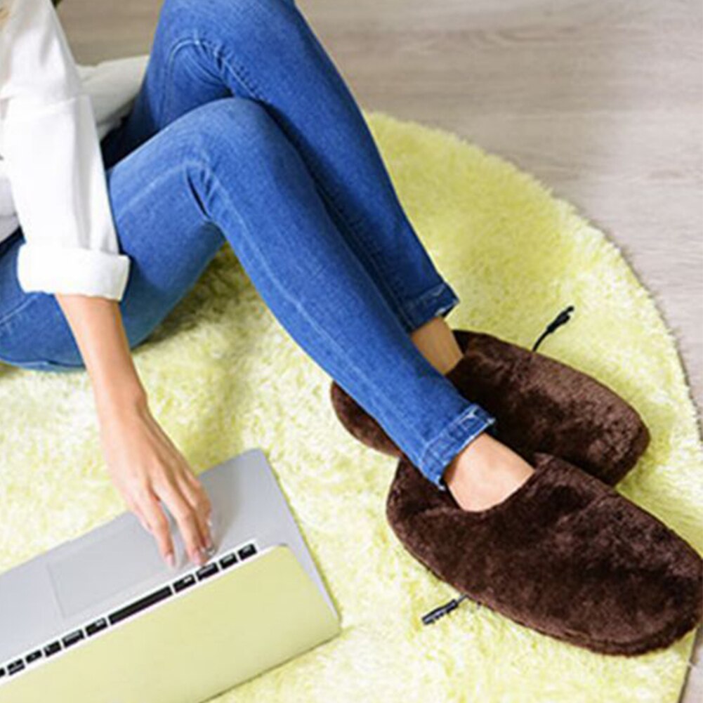 Pad Home Feet Warmer Winter Reliable Soft Portable Cold Relief Electric Heating Shoes USB Heated Slipper Practical