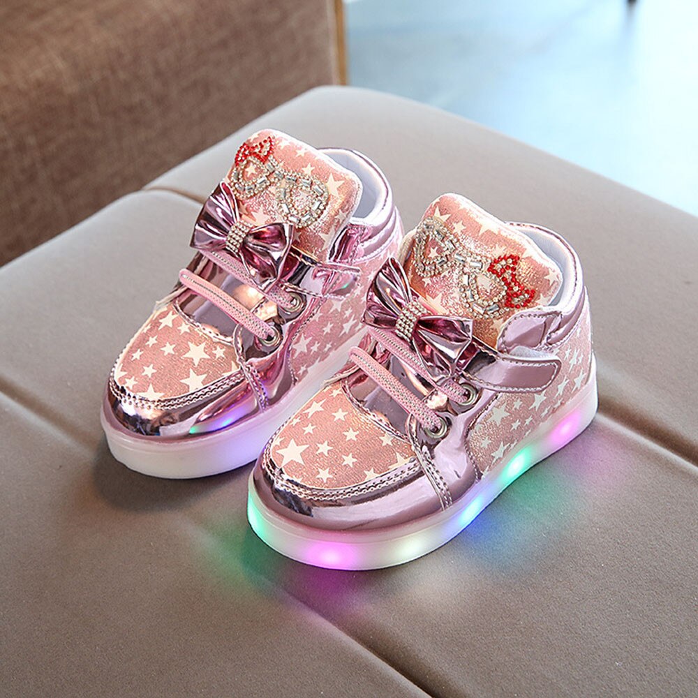 Lichtgevende Licht Kleurrijke Peuter Baby Schoenen Mode Sneakers Voor Kinderen Meisje Jongens Ster Lichtgevende Kind Casual Schoenen Sneakers