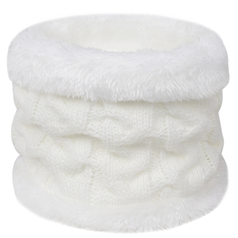 Herfst Winter Baby Sjaal Warm Haak Kinderen Halswarmer Kraag Fluwelen Dikke Effen Kleur Kids Meisje Jongen Sjaals