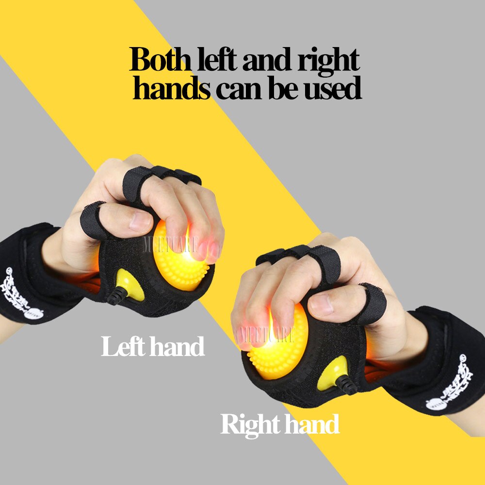 Infrared Compress Hand Massager Ball Massage Hand and Fingers Physiotherapy Rehabilitation Spasm Dystonia Hemiplegia Stroke