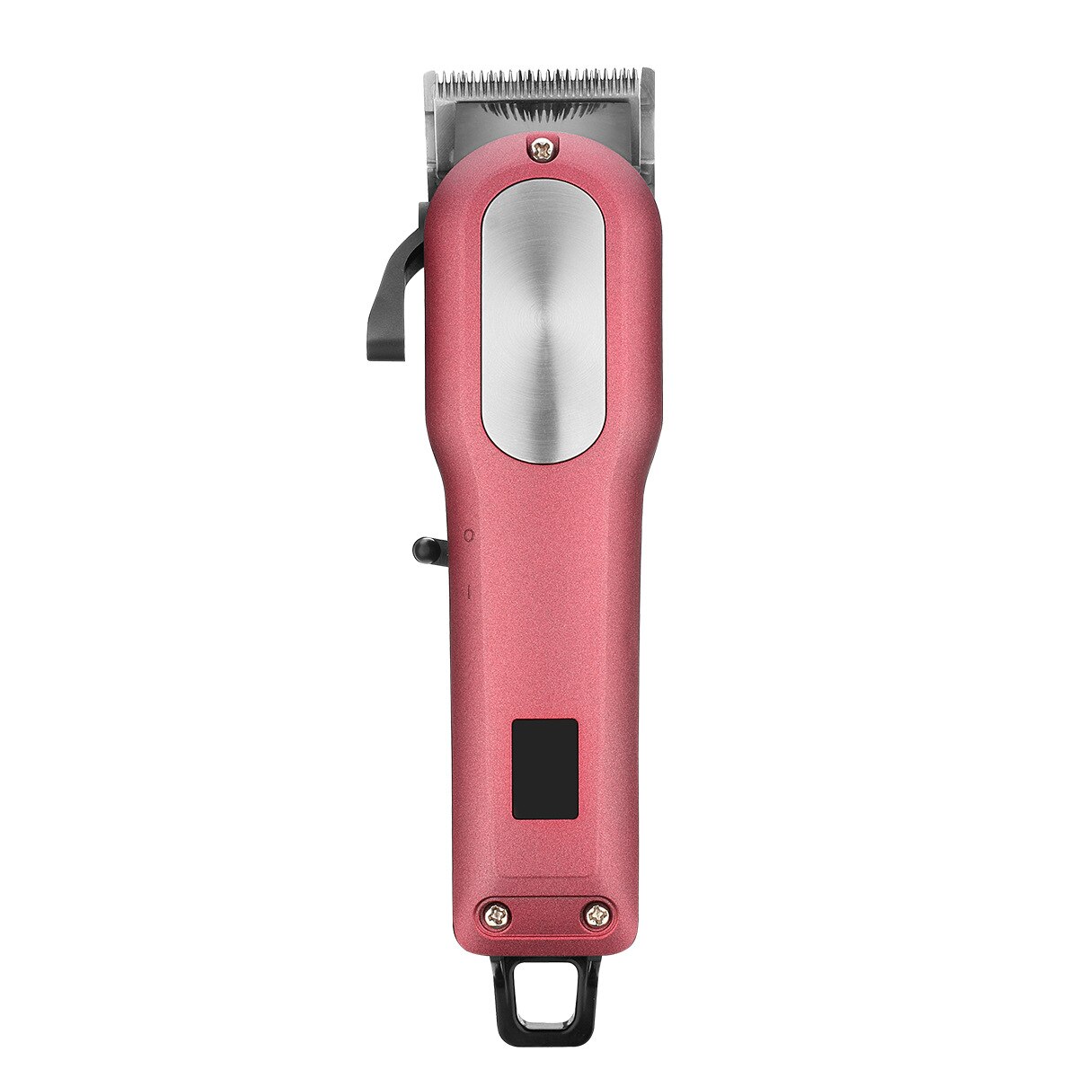 WMARK NG-101 Digital LCD Display Electric Hair Clipper Cordless Barber Cutter Hair Trimmer Shaving Machine For Men: red