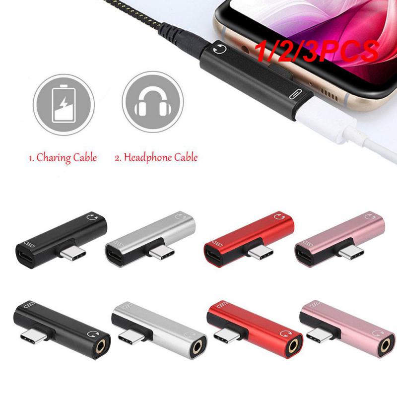 1/2/3pcs Typ c bis 3,5mm 2 in 1 Splitter Aux Adapter Buchse Audio kabel Kopfhörer Konverter für Galaxy S21 Ultra S20 Note