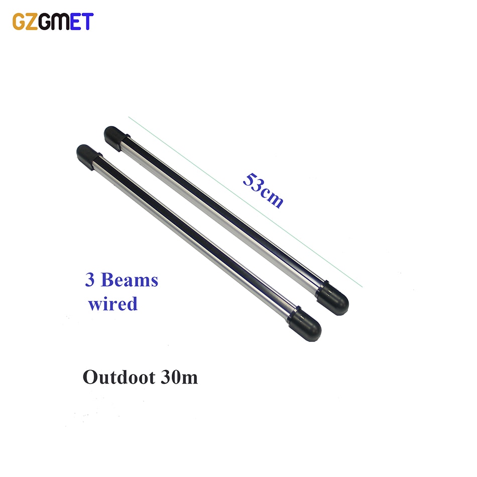 GZGMET three beams IR fence infrared sensor Wired detector NC NO relay for alarm host