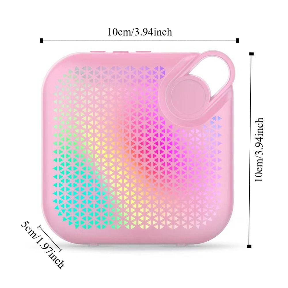 Mini kannettava bluetooth-kaiutin tunnelmalampulla stereoääni subwoofer langaton äänilaatikko korkea ääni superbasso