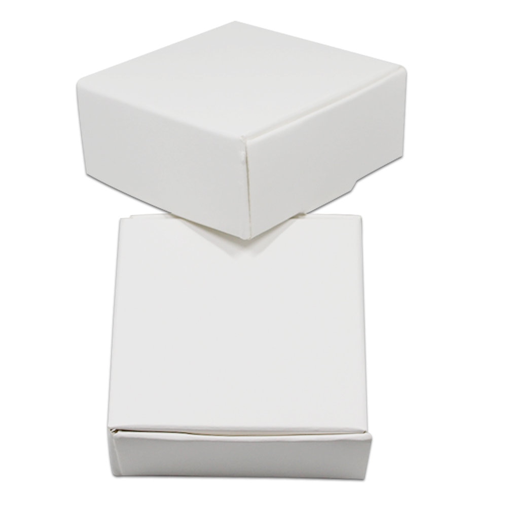 20PCS/ Lot White Cardboard Paper Boxes Blank Kraft Paper Carton Box Folding Handmade Soap Jewelry Party Small Packaging Box