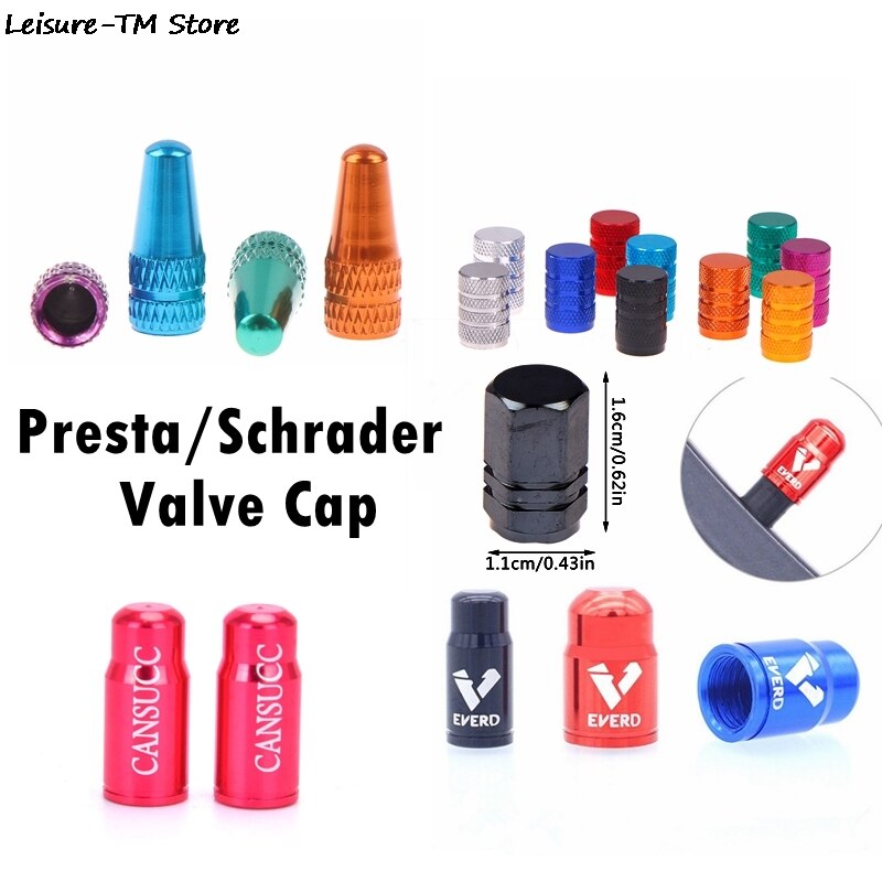 Valve Cap Bike Aluminium Alloy Valve For Bicycles Caps Tire Dust Cover