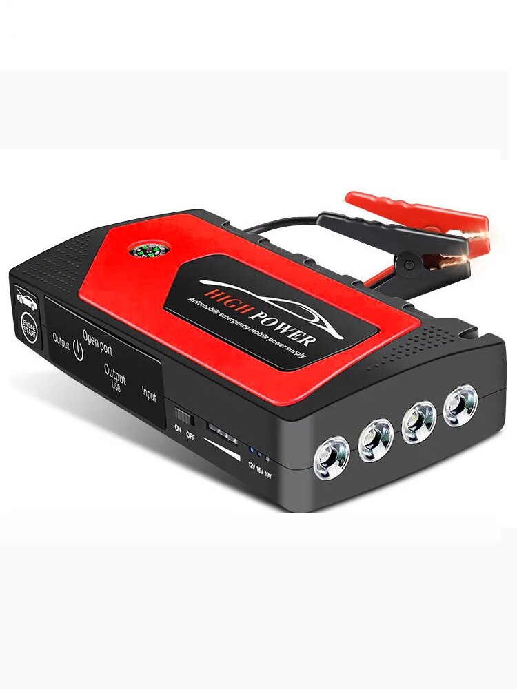 18000mA 600A Auto Jump Starter Power Bank Uitgangspunt Apparaat 12V Diesel Benzine Auto Acculader Booster Buster: Red