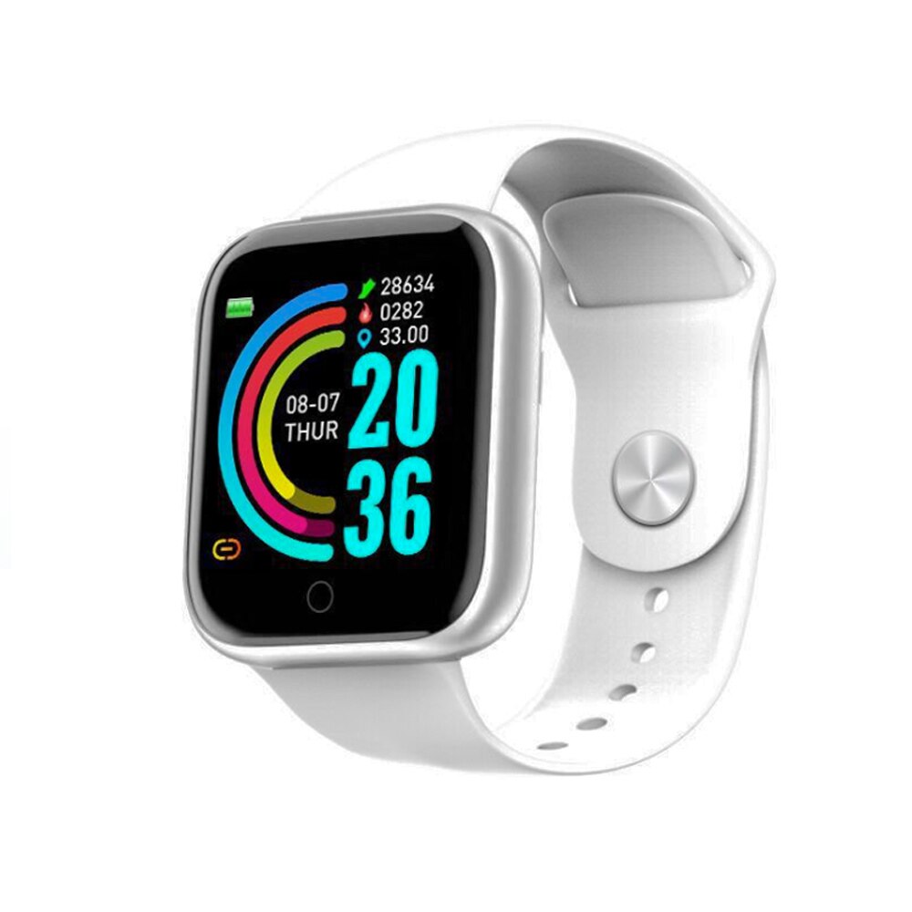 Smart ur kvinder mænd smartwatch til android ios elektronik smart ur fitness tracker silikone rem smart ur timer: 2