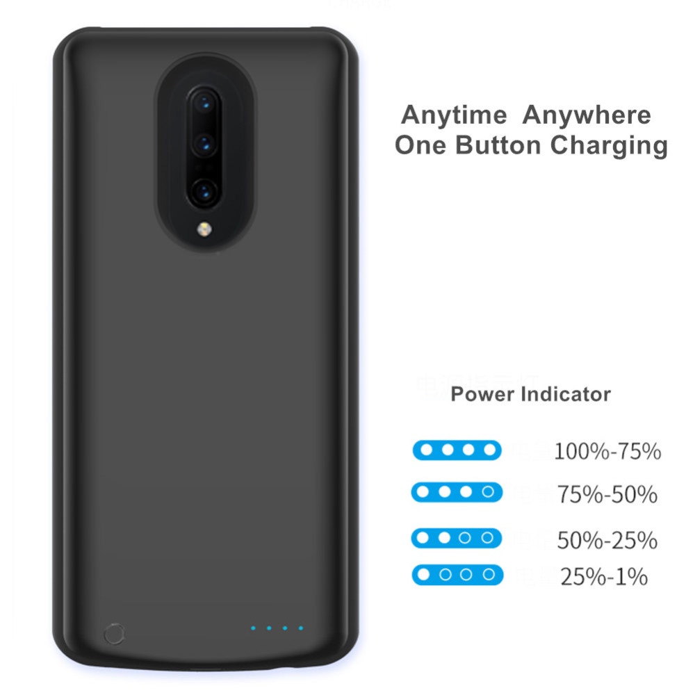 Energie Bank Für Oneplus 7 Profi batterie fallen Silm Externe Batterie Ladegerät fallen Für oneplus 7 fallen mit zurück batterie powe Abdeckung
