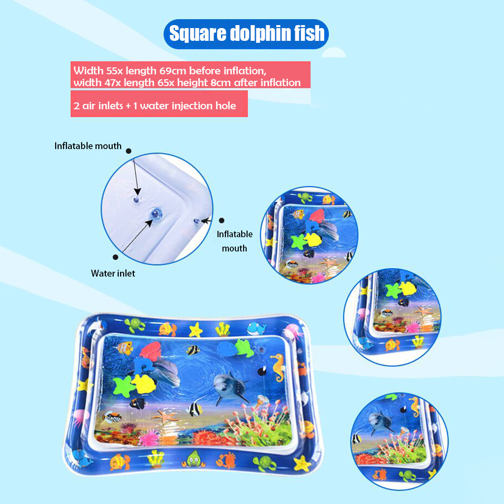 Summer Baby Inflatable Patted Pad Children Pat Water Pad Baby Marine Life Mat Ice Pad Inflatable Pat Water Pad #YL10