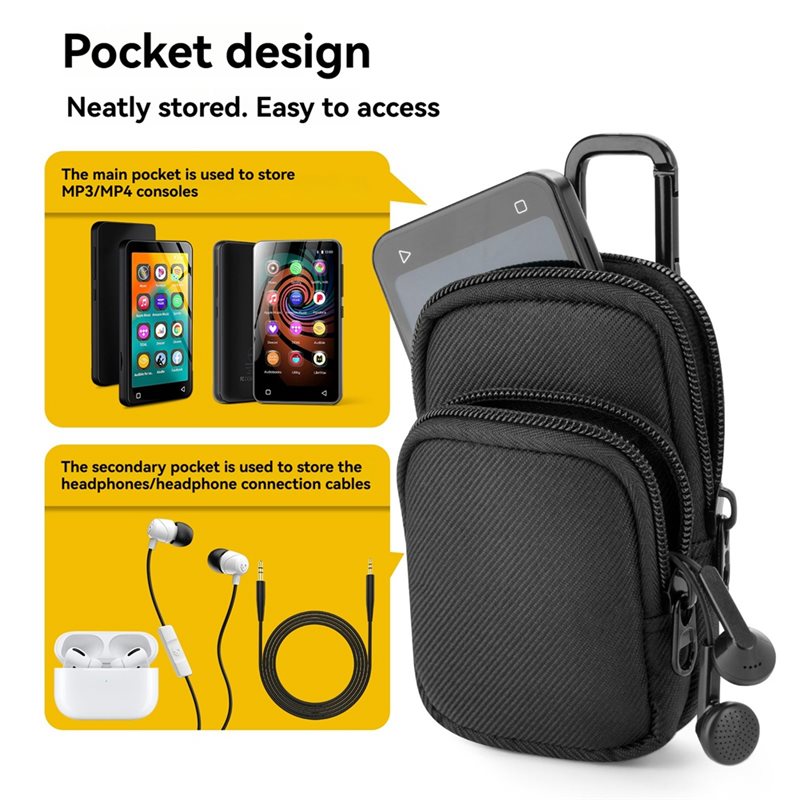 Abt-for innioasis  mp3/mp4 estojo de transporte protetor para - g1/g3/g5 reprodutores de música bolsa de armazenamento