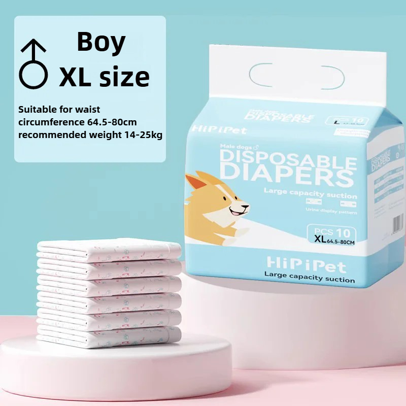 Dog pull-up pants female dog special pet diapers diapers female dog sanitary napkins aunt menstrual pants physiological pants: light green