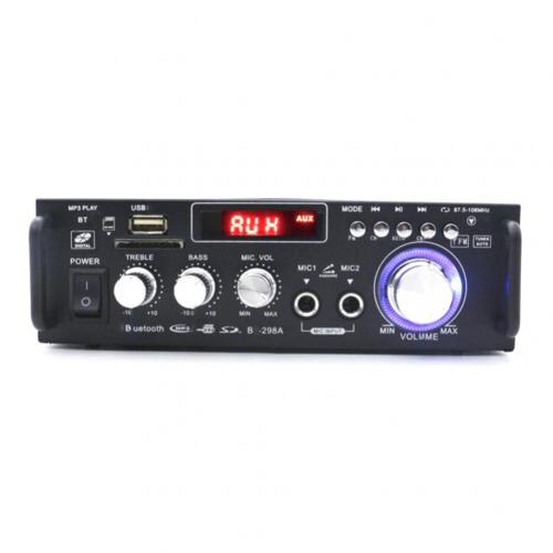 The Stylish Mini HiFi Digital Bluetooth Audio Power Amplifier S-D Card U Disk MP3 Format Play boutique: Default Title