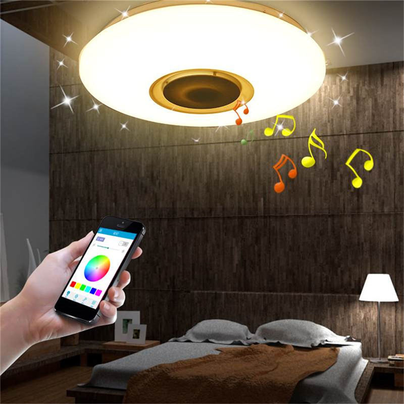 Smart led ceiling Light RGB Dimmable 60W APP control Bluetooth & Music modern Led ceiling lamp living room/bedroom 220v