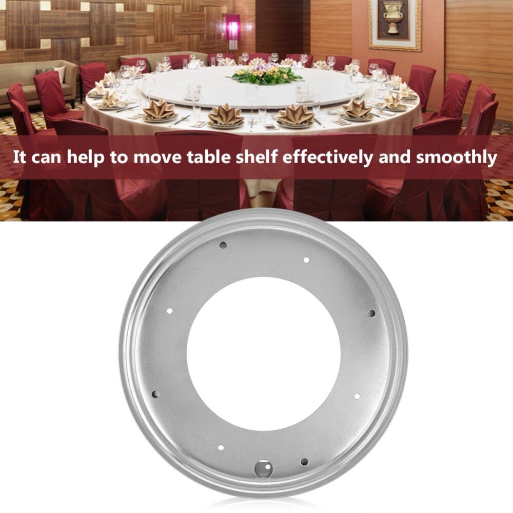 SHGO-12 Inch Round Shape Galvanized Turntable Rotating Swivel Plate Kitchen & Display Table Hardware