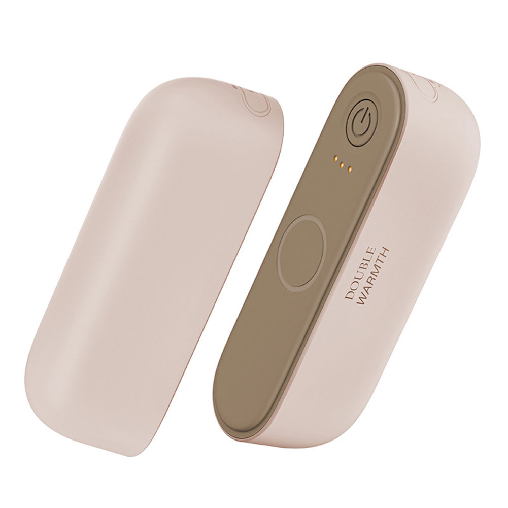 2-in-1 magnetischer elektrischer Handwärmer, 3000 mAh, wiederaufladbarer Handwärmer, tragbarer Handwärmer, Jagd, Golf, Campingausrügestochen, warme: Rosa