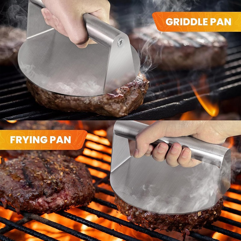 Presse à hamburgers en acier inoxydable, broyeur de viande, moule circulaire pour charcuterie, accessoires de cuisine