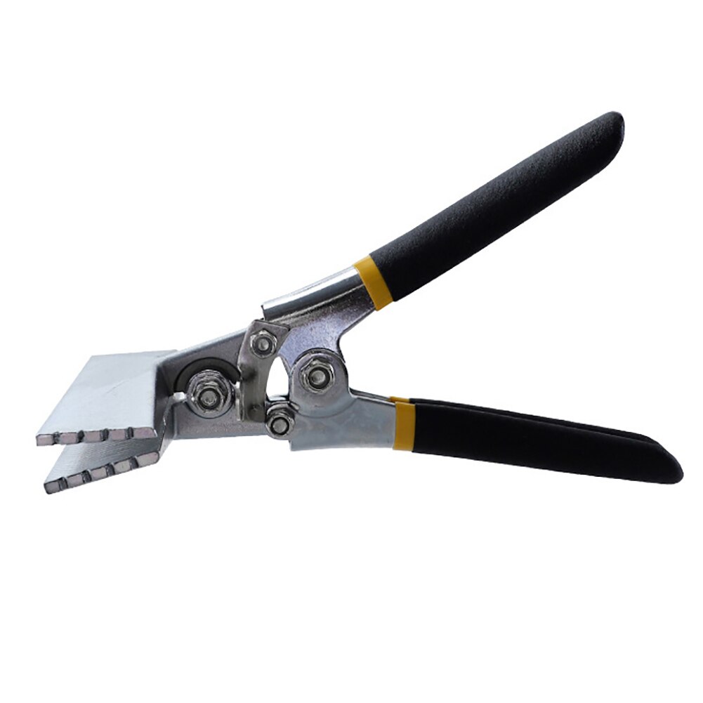 Sheet Metal Hand Seamer 3 Inch Straight Jaw Manual Metal Bender Tool Sheet Metal Bending Pliers Flattening Tool: Black A3