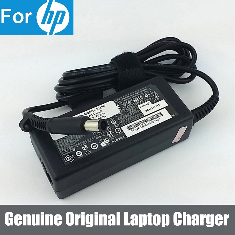 Chargeur d'adaptateur électrique 65W pour HP 693715-001 677770-001 519329-003 677774-002 463552-002 693711-001, Original