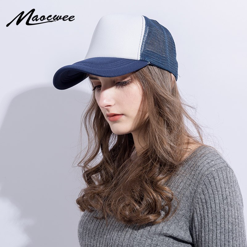 Casquette Hip Hop couleur unie respirante | Casquettes de Baseball, casquettes d'été, Casquette de camionneur femmes et hommes, Casquette Gorras,