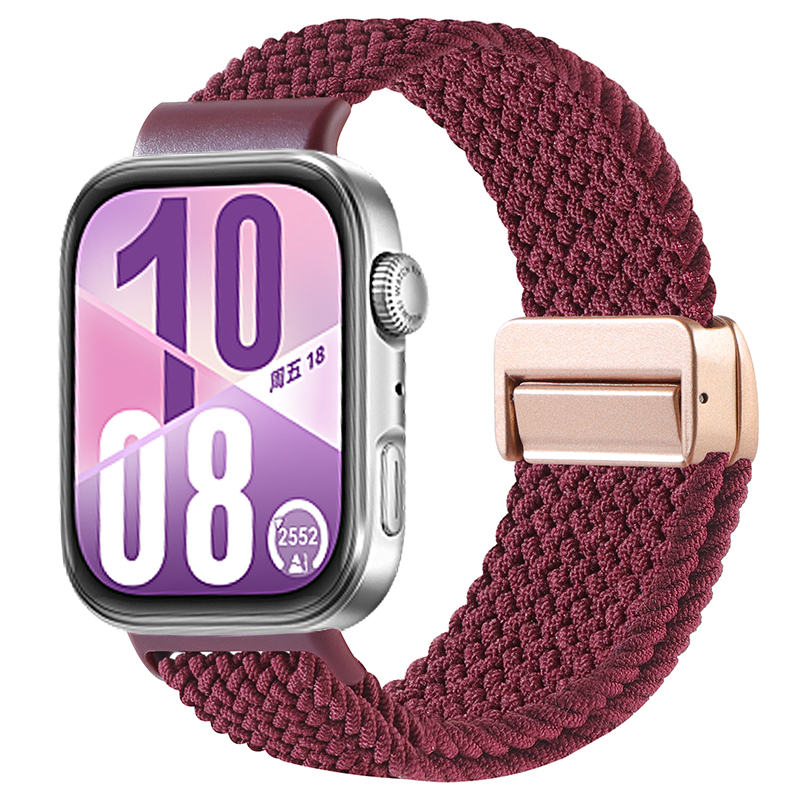 Band for HUAWEI watch fit 4 Pro/fit 3/4 smartwatch wrist replacement belt magnetic braided bracelet correa HUAWEI fit 4 Straps: XXL / Brown