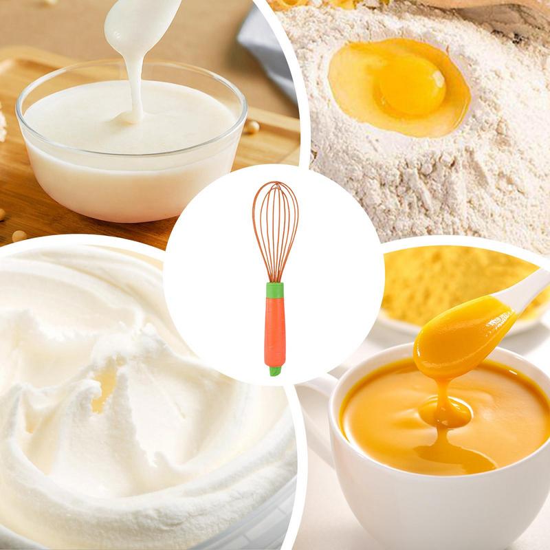 Trzepaczka kuchenna robić mieszania żaroodporna trzepaczka balonowa silikonowa trzepaczka kuchenna robić jajek uchwyt trzepaczka mikser robić nieprzywierającego naczyń kuchennych
