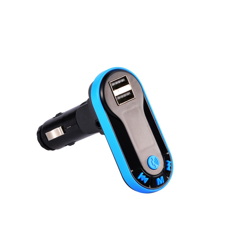 kabellos Wagen Bausatz Bluetooth FM Sender LCD MP3 Spieler USB Ladegerät 3,1 EIN Auto Zubehör Unterstützung TF Karte/USB Lesen: Blau